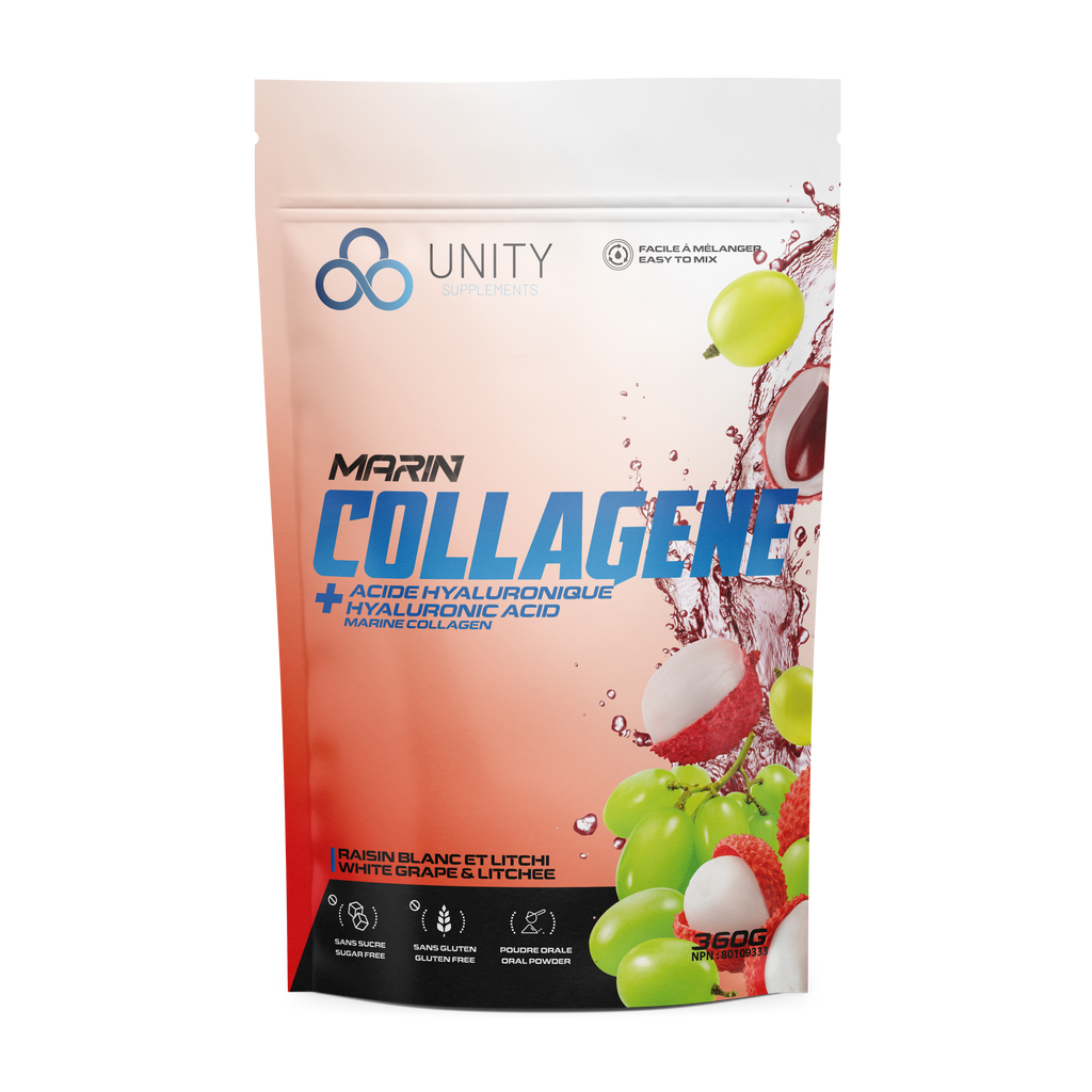 Marin Collagen + Hyaluronic Acid - White Grape & Litchee - Unity-Supplements
