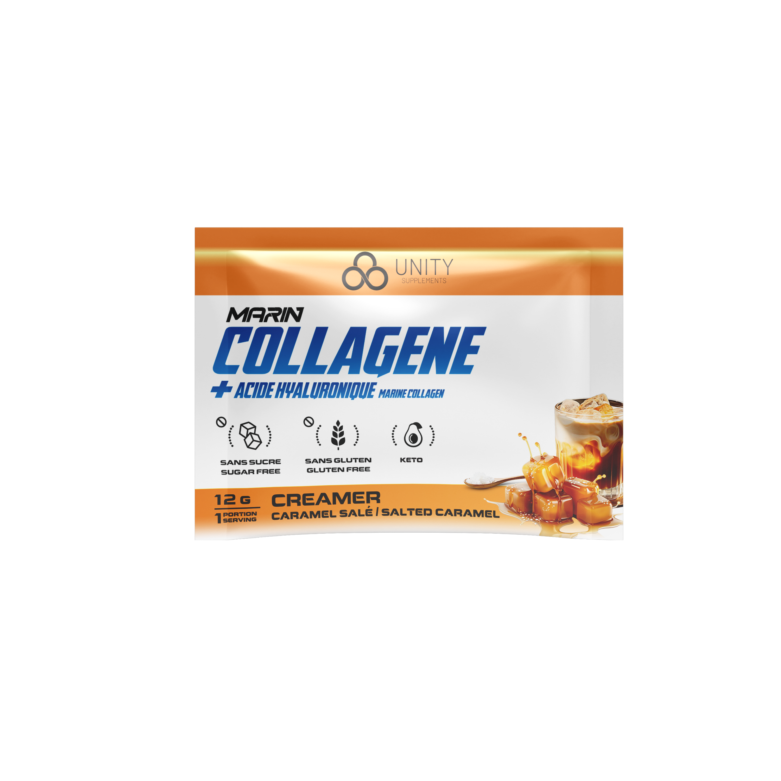 Collagen + Hyaluronic Acid - Salted Caramel Individual Pack - Unity-Supplements