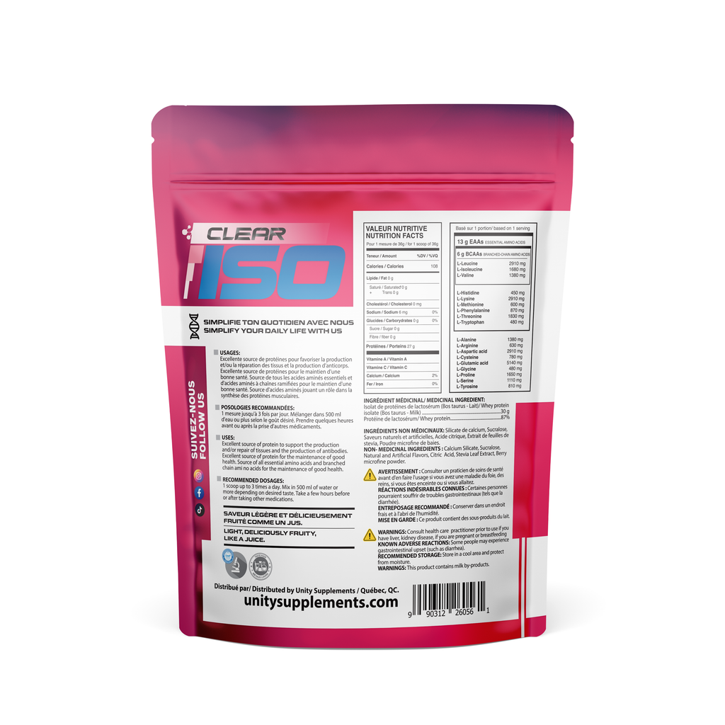 Juice Protein - Raspberry Lemonade 410g - Unity-Supplements